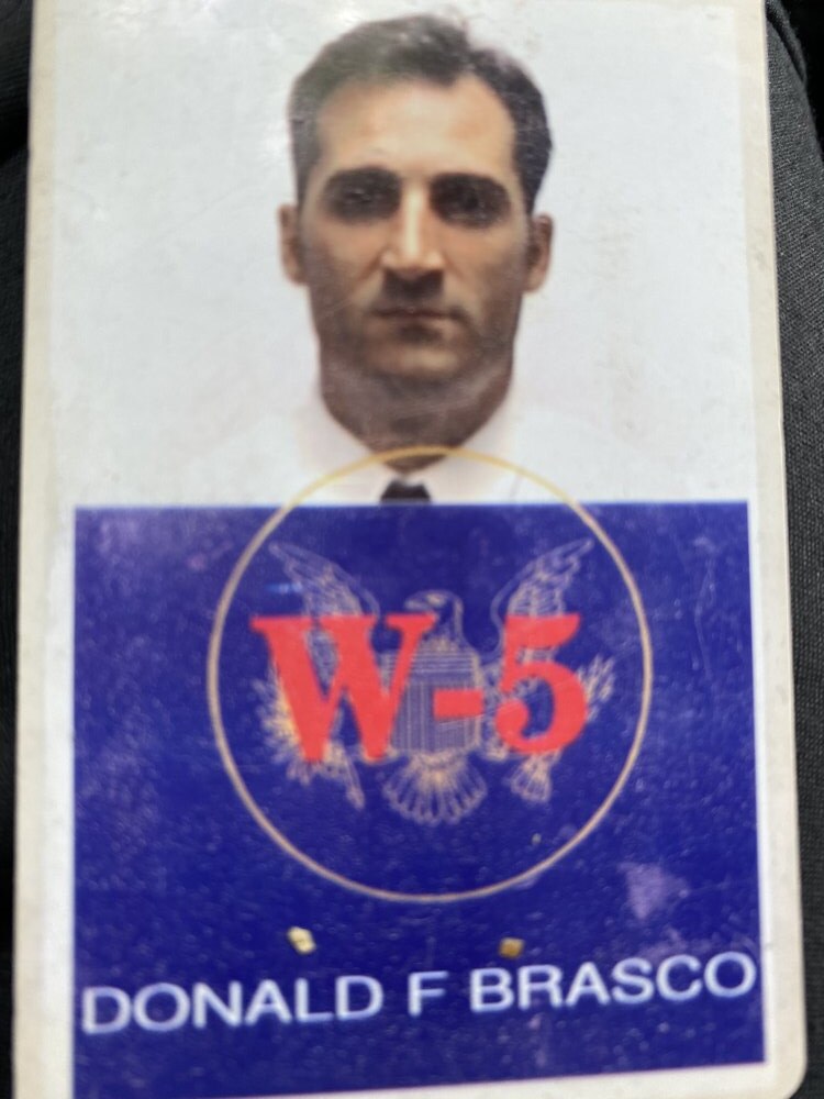 Donnie's FBI credential — Donald F. Brasco